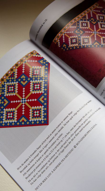 Hefte Fana Brystduker og Belter ullgarn og perler 11-20