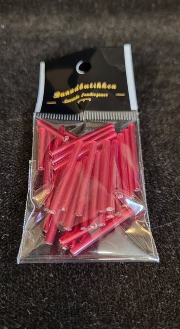 Hovedbilde Perlestaver rød 20mm