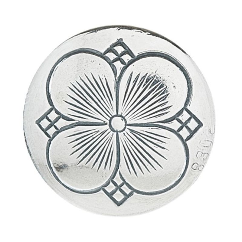 Kløverknapp, 550 188, store, 19mm oks halvlang hempe