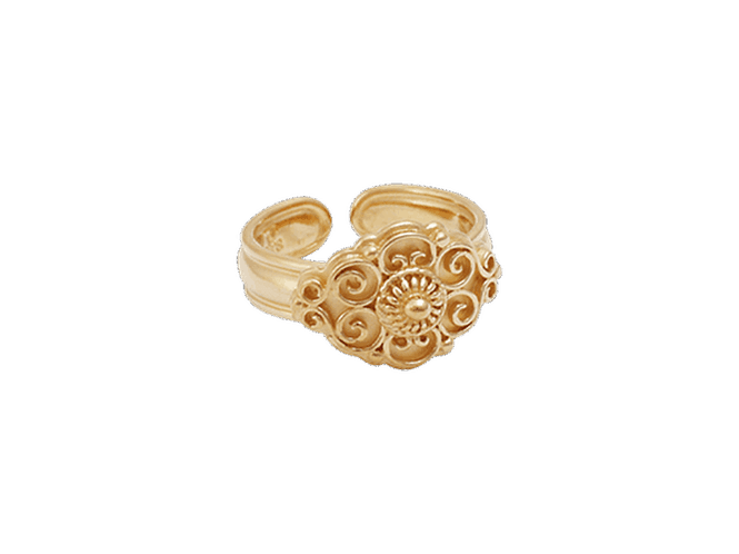 Hovedbilde Bunadsring 377 600 forgylt m/krus