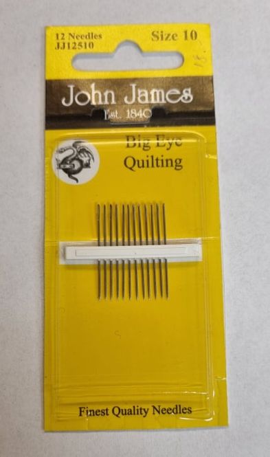 Hovedbilde JJames 12510 Big Eye Quilting nål nr 10