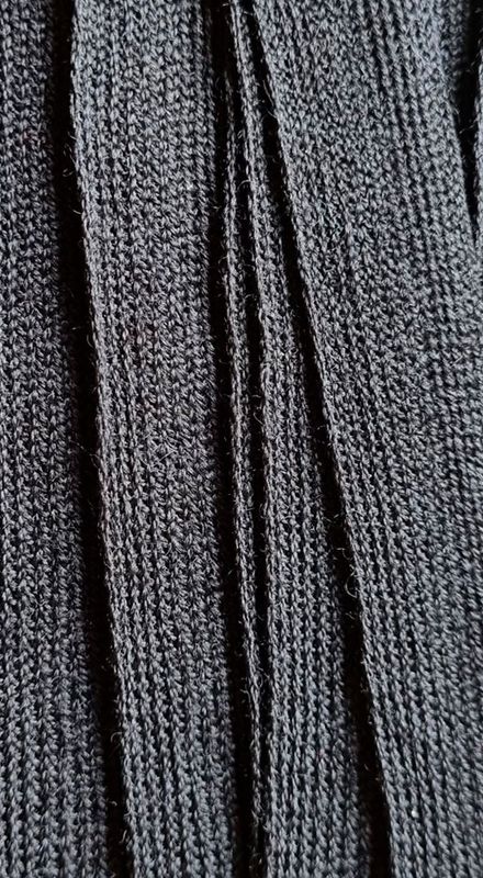 Strikkebånd/ Ullbånd sort 8030 25mm