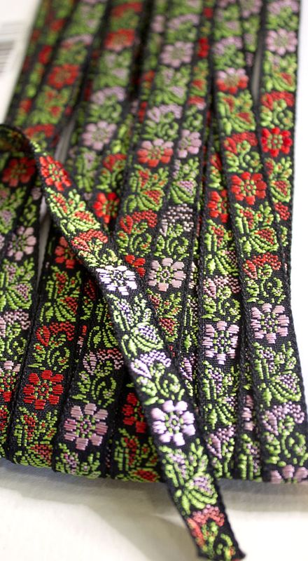 Blomsterbånd shimmer 12mm