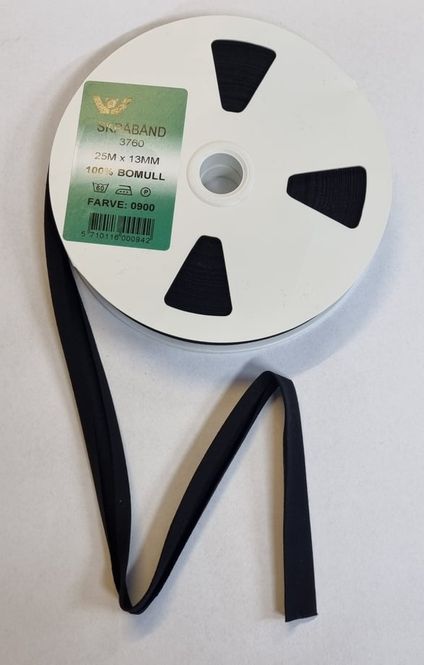 Hovedbilde Skråbånd 13mm sort