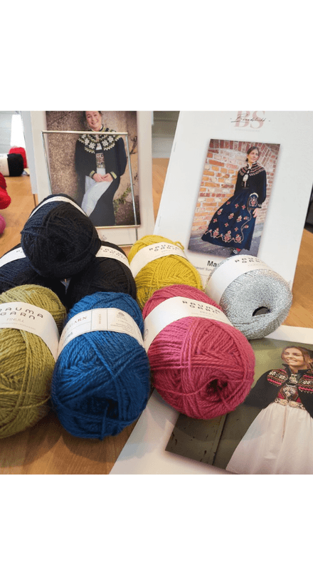 Bunadstrikk strikkepakke modell 