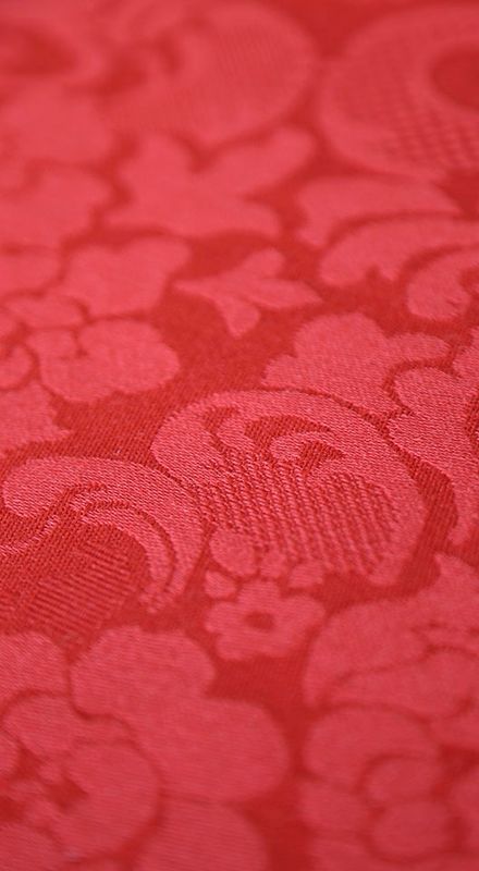 Ulldamask GU 673 farge dyp rød