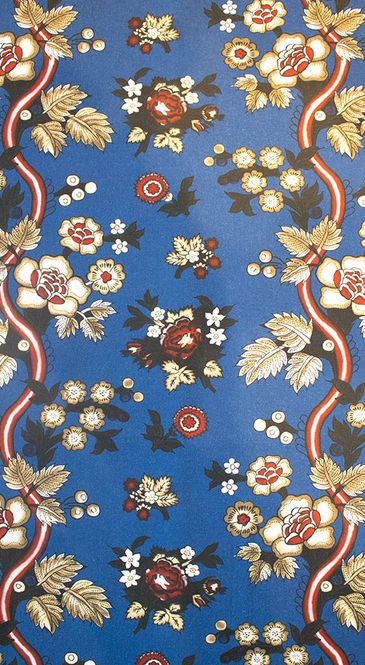 Hovedbilde Bomull forklè stoff, mønstret