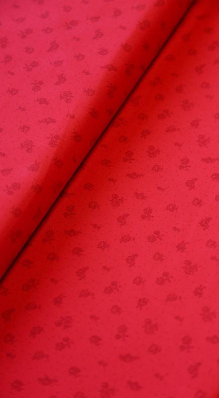 Bomullslerret rød  407