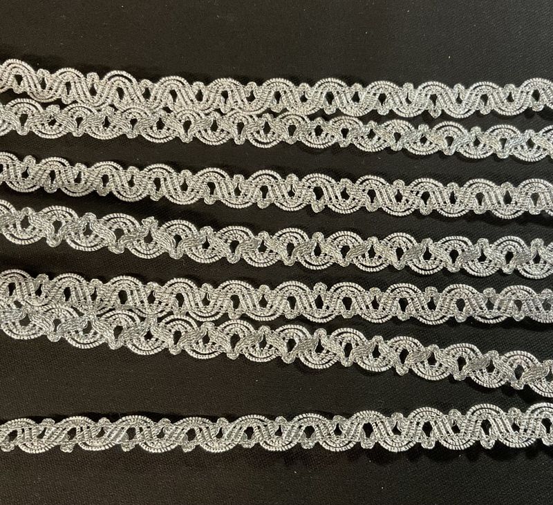 Metallbånd sølv10 mm