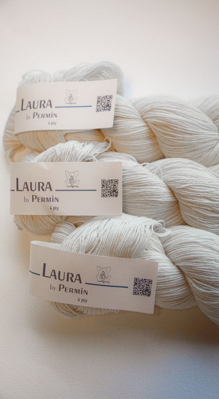 Bunadstrømpe materialpakke herre - Laura ufarget