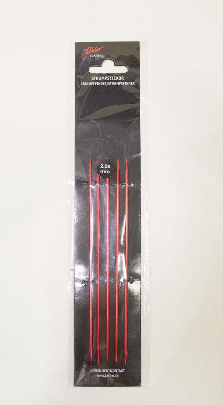 Strikkepinner 2,50mm / 15cm