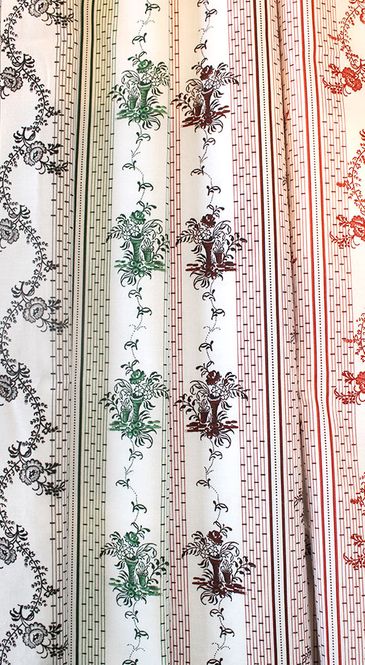 Hovedbilde Bomull forklè stoff, mønstret