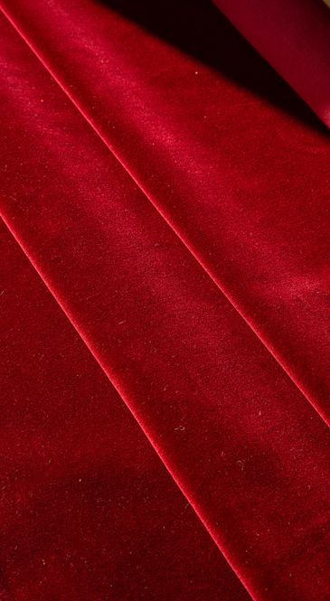 Hovedbilde Bomullsfløyel, burgunder 60cm x 150cm